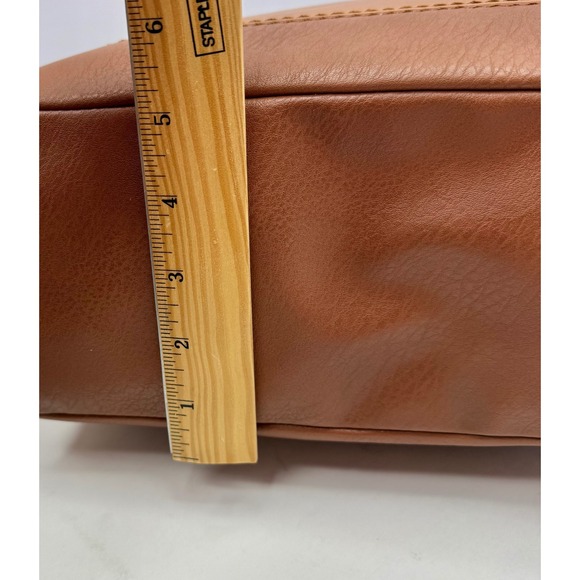 The Sak De Young Tote Bag Brown Leather Embossed Floral Shoulder Bag - Picture 8 of 10